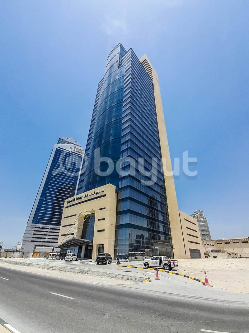Brand new offices space for Rent, Super Deluxe Finishing Free Central AC, the building is located in AL Mamzer area, Directly from the owner