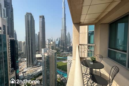 1 Bedroom Apartment for Rent in Downtown Dubai, Dubai - Breathtaking Burj Khalifa View In Downtown Dubai