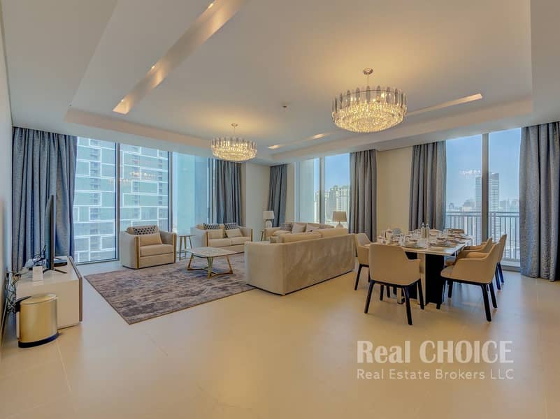 Luxury Furnished Duplex | Sea and Palm Views | Waterfront Living