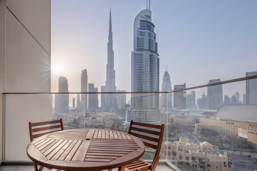 Luxury 2BR Apartment in Burj Royale l Panoramic views of Burj Khalifa and The Dubai Fountain