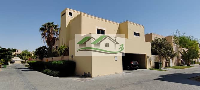 4 Bedroom Villa for Sale in Al Raha Gardens, Abu Dhabi - Single Row Corner Villa | Type S| 4BHK + Maid