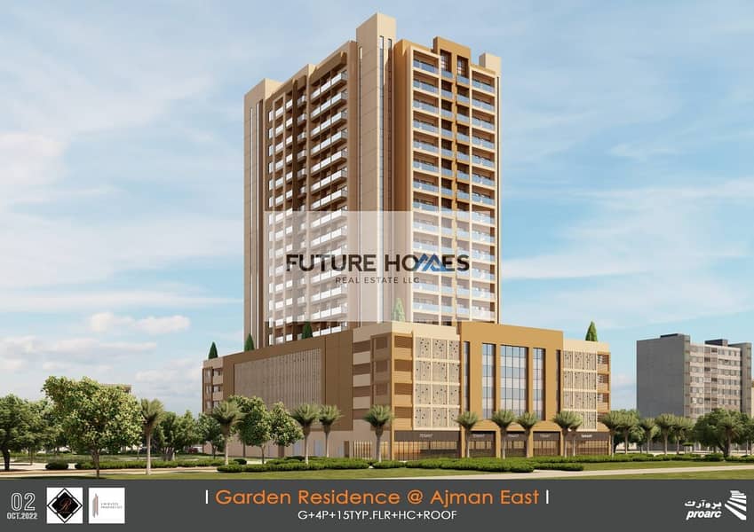 Flats for SALE on instalments in the upcoming free hold project of Ajman