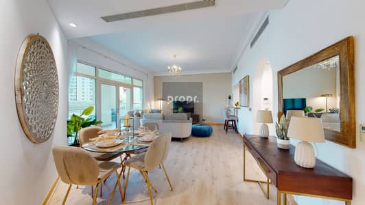 朱美拉棕榈岛， 迪拜 3 卧室公寓待租 - 位于朱美拉棕榈岛，海滨公寓，贾西哈马德公寓 3 卧室的公寓 30000 AED - 6605804