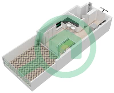 Azizi Riviera 11 - Studio Apartment Type 1A Floor plan