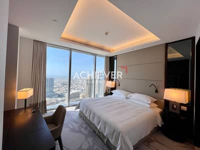 2 Bedroom Flat for Rent in Downtown Dubai, Dubai - Furnished 2BR |  Sea view | High Floor