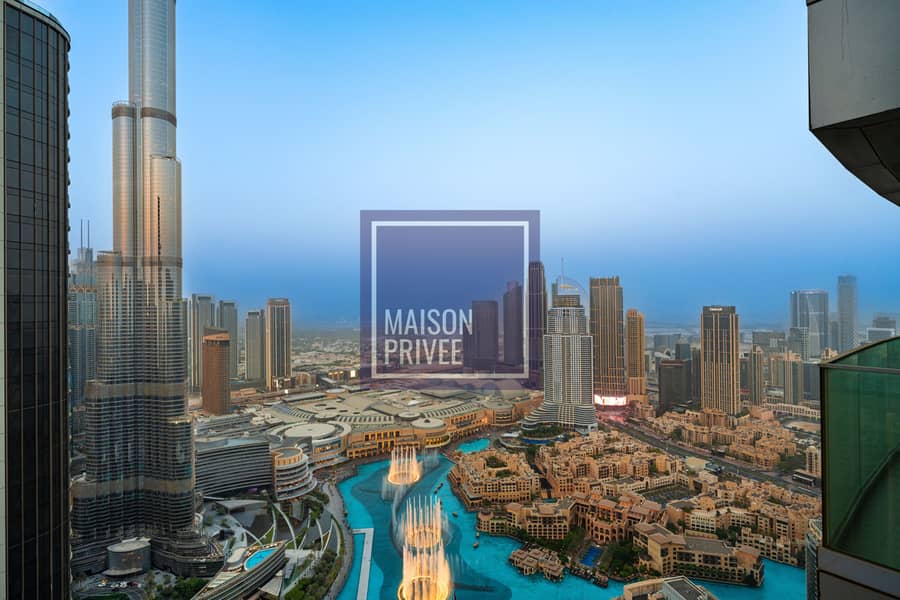 Maison Privee -  Ultra Chic High-Floor Apt w/ Direct Burj Khalifa & Fountains Views