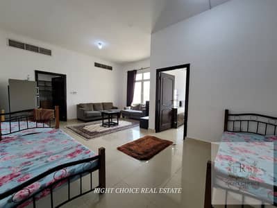 1 Bedroom Flat for Rent in Khalifa City, Abu Dhabi - Huge  Fully  Furnished  One  Bedroom  Hall| 4000  Monthly