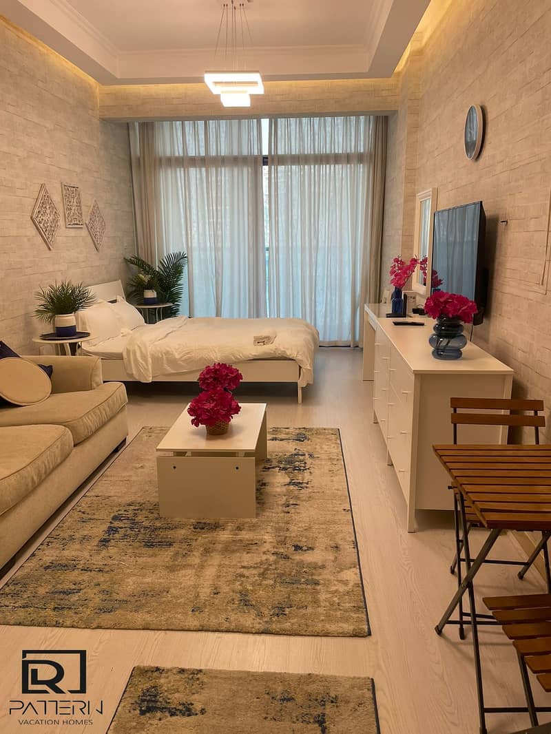 A Spacious Luxury Studio Aparment in Arjan, Dubai