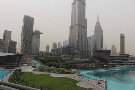 Full Burj and Fountain view Full Burj and Fountain view