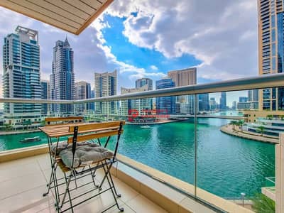 2 Bedroom Apartment for Rent in Dubai Marina, Dubai - Full Marina View | Chiller Free | Fully Furnished