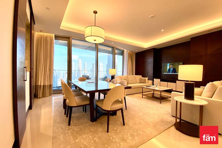 3bed+Maid | High Floor | Sea & Burj View 3bed+Maid | High Floor | Sea & Burj View