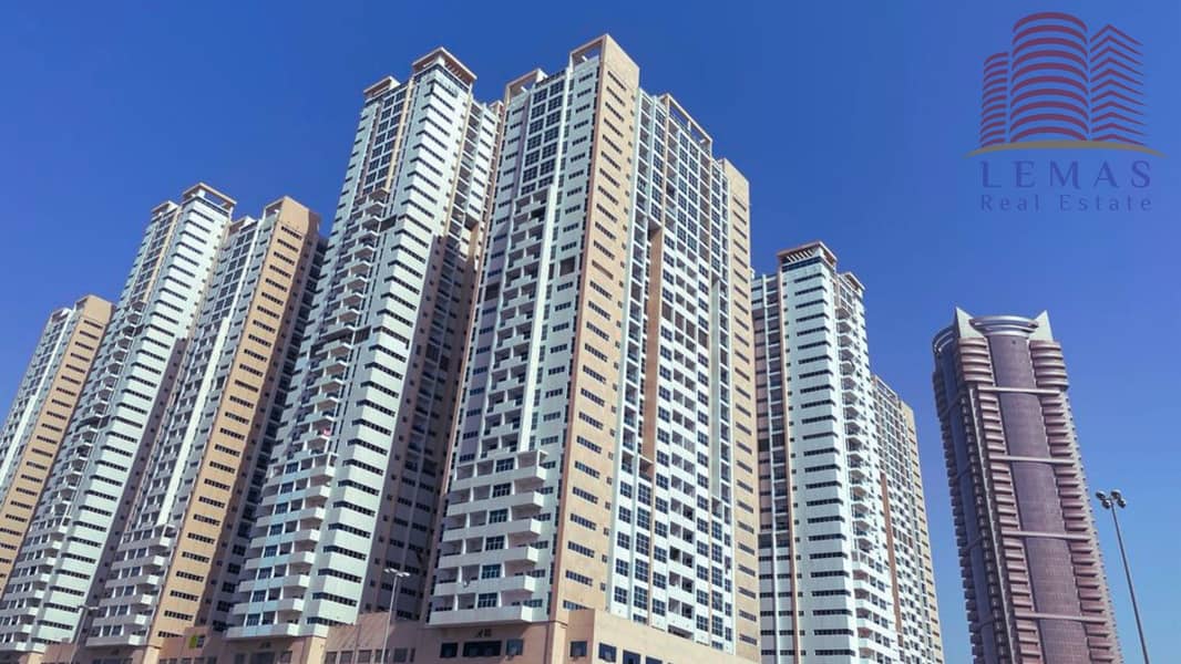 1 bhk partial sea view with parking for sale Ajman one tower 1 bhk partial sea view with parking for sale Ajman one tower