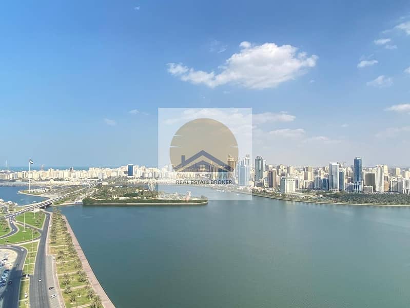 Sea View | Luxurious 3BHK | All Masters| Free Chiller AC/Parking/Gym/Pool | Iconic Tower in Sharjah