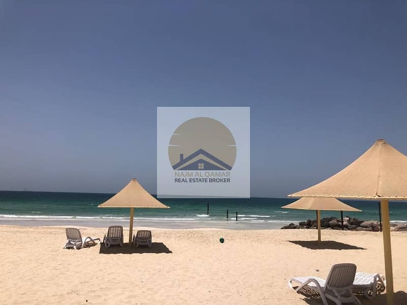 Private Beach/Free  AC,H. C,Parking/Luxurious All Masters 3-BR with Maids,Balcony,Wardrobe