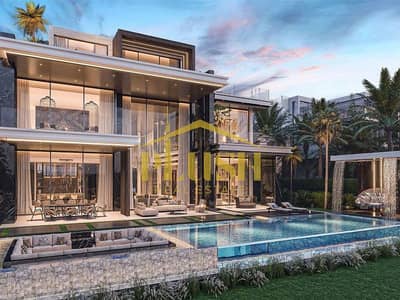 7 Bedroom Villa for Sale in DAMAC Lagoons, Dubai - Unique layout | Luxury living | Waterfront villa