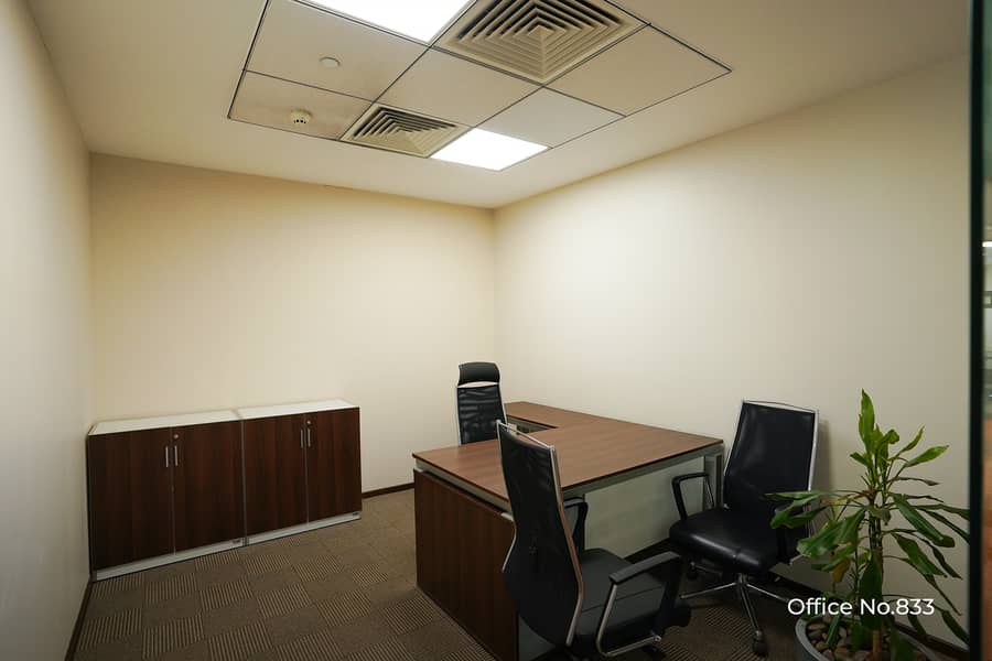 EXECUTIVE PRIVATE PRESTIGEOUSE  FURNISHED & SERVICED OFFICES WITH EJARI  FREE DEWA  INTERNET CHILLER