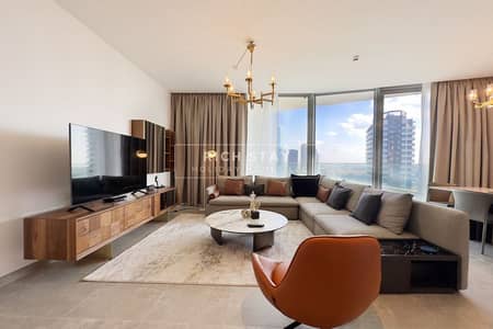 2 Bedroom Flat for Rent in Dubai Marina, Dubai - LIVING ROOM