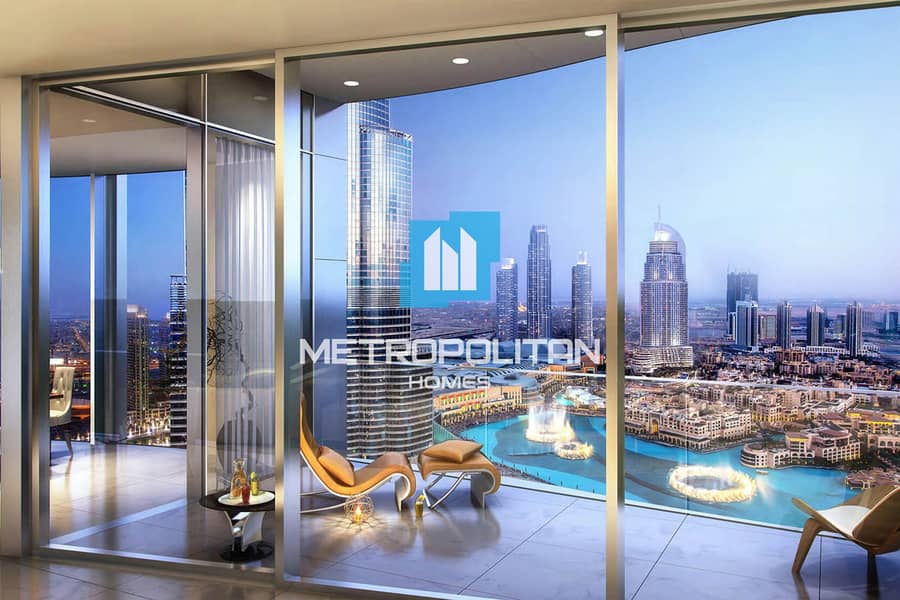 位于迪拜市中心，迪拜歌剧院谦恭公寓，The Address Residences Dubai Opera Tower 1 3 卧室的公寓 8000000 AED - 6638438