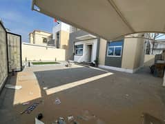 Two-storey villa for rent in Ajman, Al Zahia area, ready with water, electricity and air conditioning