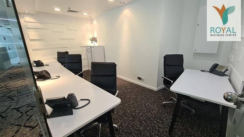 Spacious and All Inclusive  Fitted-Offices starting AED. 4000/- Monthly