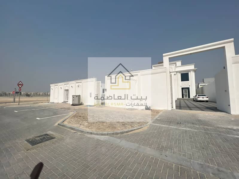 A NEW BRAND STAND ALONE> AND AMAZING VILLA <  FIRST TENANT< WITH ALL LUXURY FEATURES AND SEPARATE MAJLES FOR RENT LOCATED IN KHLIFA CITY IN ABU DHABI