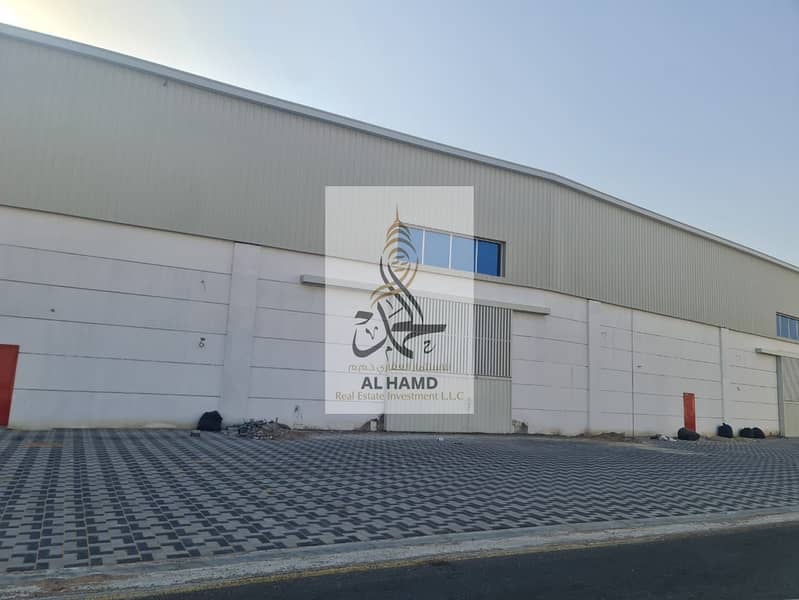 for rent A new factory in Umm Al Quwain large Area big Size 65000Sqft