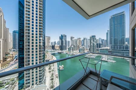 1 Bedroom Flat for Rent in Dubai Marina, Dubai - High Quality Furniture | Marina View | Vacant