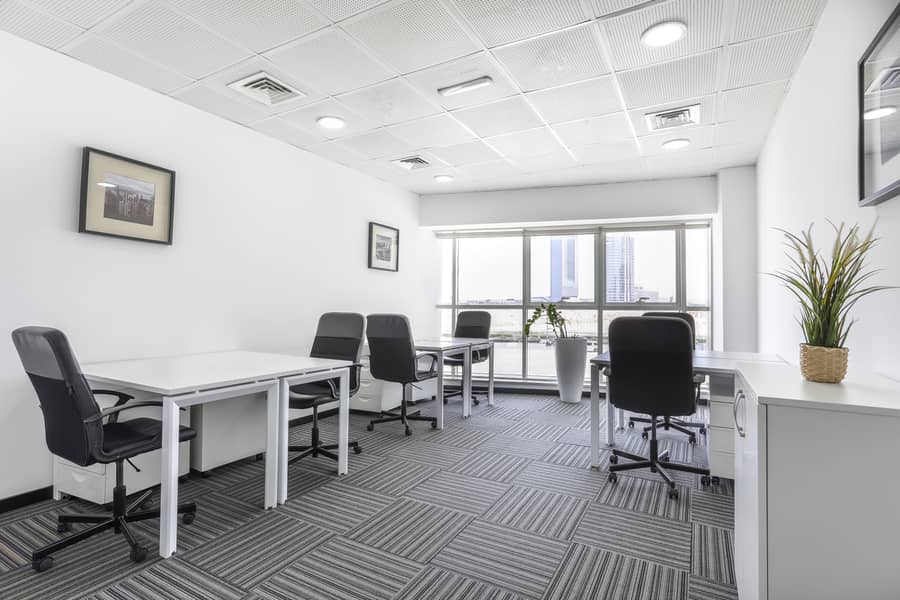 Find office space in DUBAI, Sports City for 5 persons with everything taken care of
