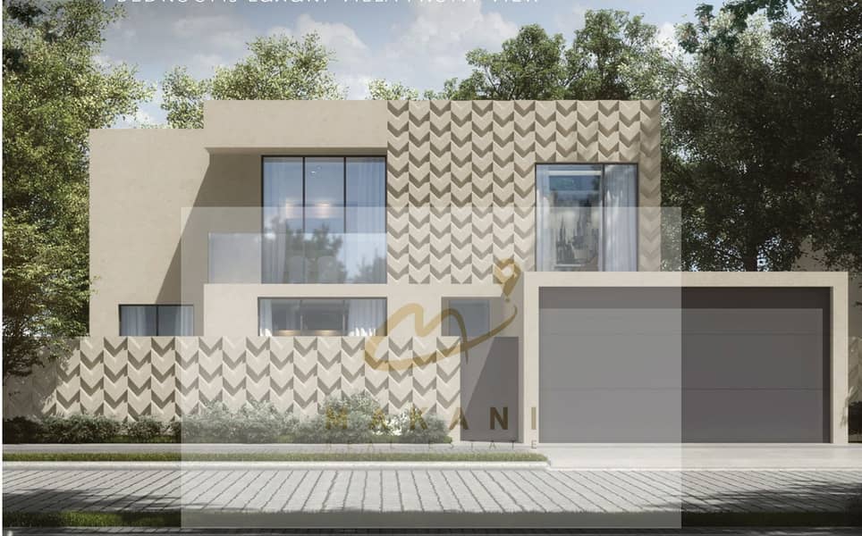 For sale, a four-room villa with a swimming pool, with a first payment of only ten percent, six-year installments with the developer in Sharjah, witho For sale, a four-room villa with a swimming pool, with a first payment of only ten percent, six-year installments with the developer in Sharjah, witho
