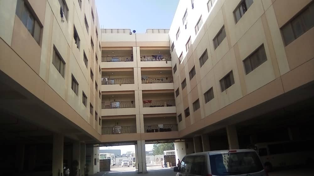 Independent block- 45 rooms; 8 persons approval; Window A/c 1 Kitchen & 1 Dining rent in Jebel ali