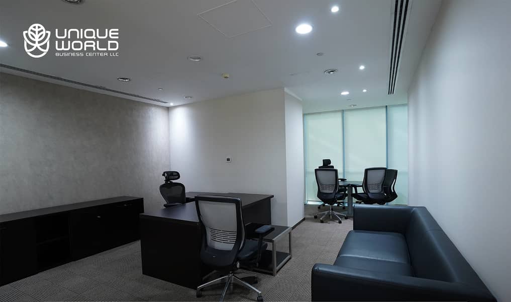 LUXURY FURNISHED OFFICE AVAILABLE IN DUBAI PRIME LOCATION WITH ALL FREE FACILITIES WITH LESS PRICE