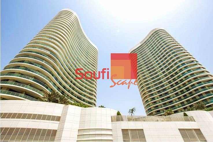 Stunning 1BHK in Beach Tower + maid room + 3 Bathroom / for sale!