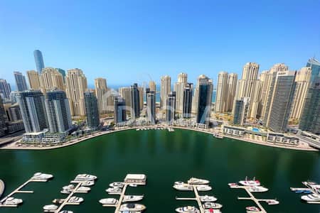3 Bedroom Flat for Sale in Dubai Marina, Dubai - Full Marina View / High Floor / Vacant Now