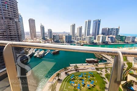 1 Bedroom Flat for Rent in Dubai Marina, Dubai - Specious 1BR | Full Marina View | Vacating August