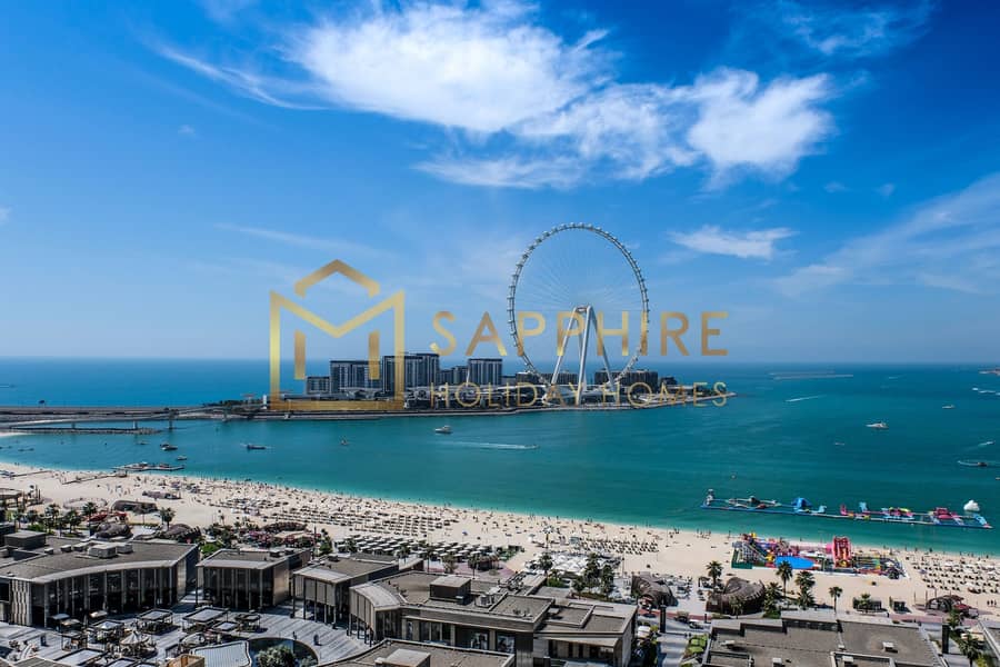 Exclusive Season Deal I Stunning Sea and Ain Dxb Views I Upgraded 4BR+M I Close to Beach