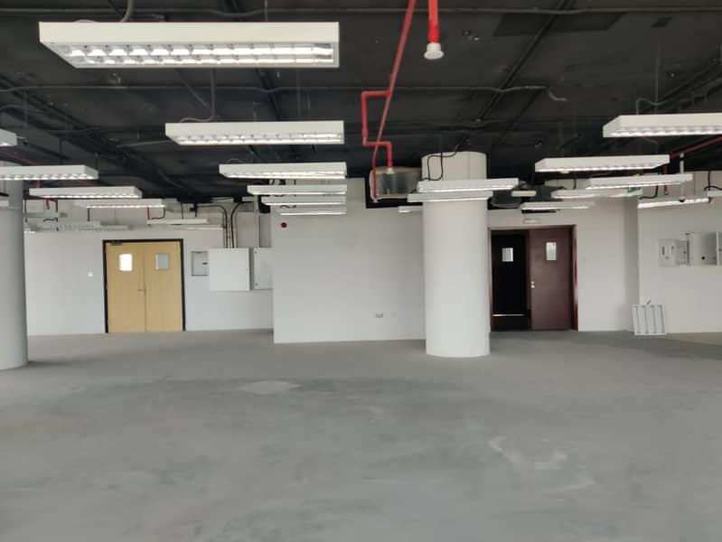 2500 Sqmt  Shell and Core Offices for rent in  icad Mussafah Prime location