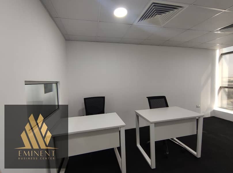 Brand New  Fully Furnished Offices with Ejari for Rent
