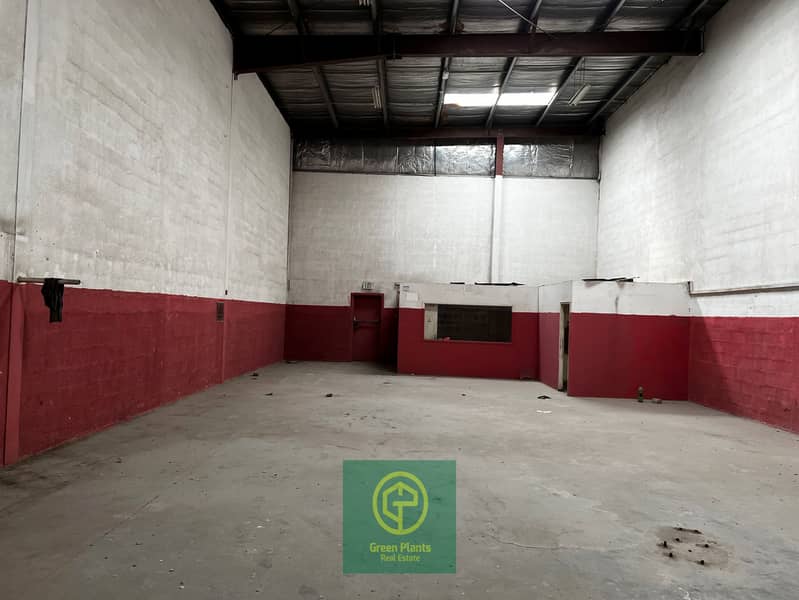 Sharjah Industrial Area (10) 2,300 Sq. Ft warehouse with built-in offices and toilet
