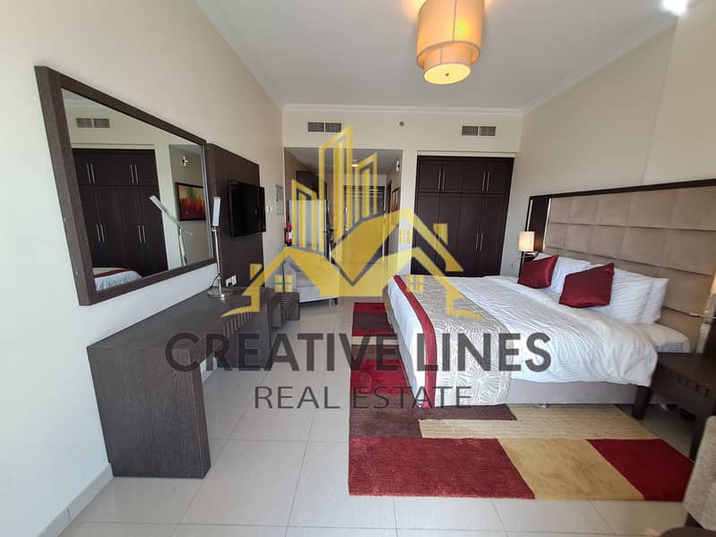 Open View!Fully Furnished Studio Apartment Available With Balcony only 38k Open View!Fully Furnished Studio Apartment Available With Balcony only 38k