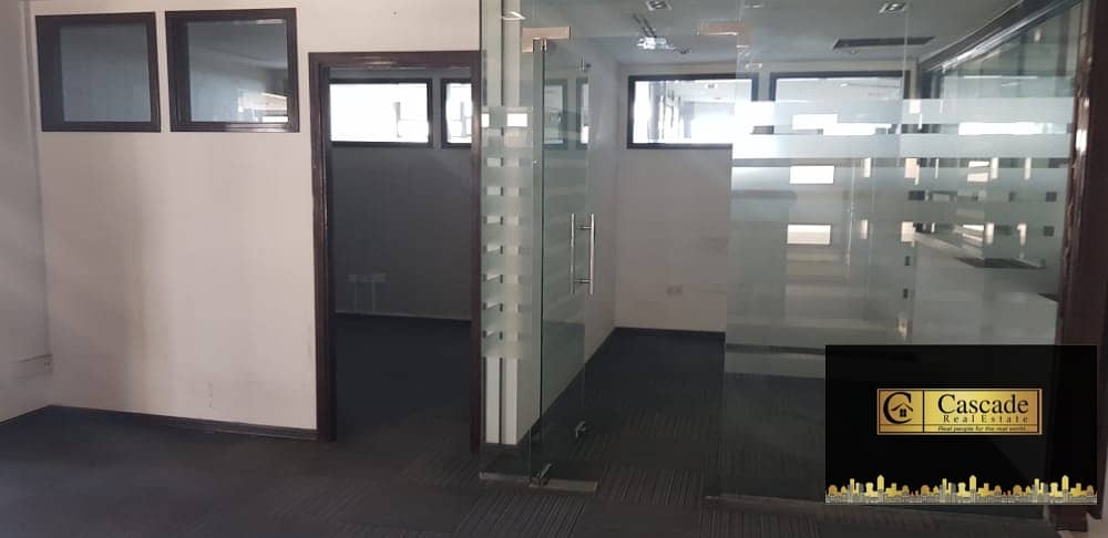 7 Deira : Maktoum Street - 2700sqft fitted office space with C a/c and parking  inwell maintain bldg  available for rent .