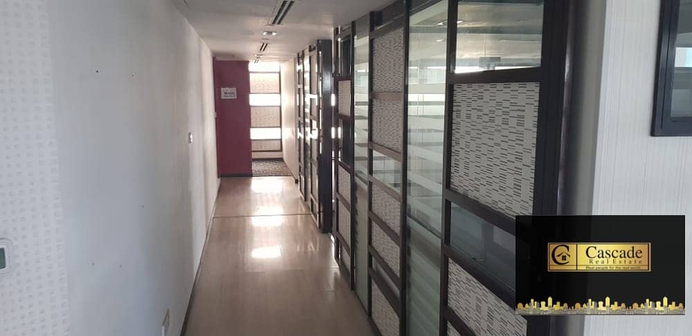 16 Deira : Maktoum Street - 2700sqft fitted office space with C a/c and parking  inwell maintain bldg  available for rent .