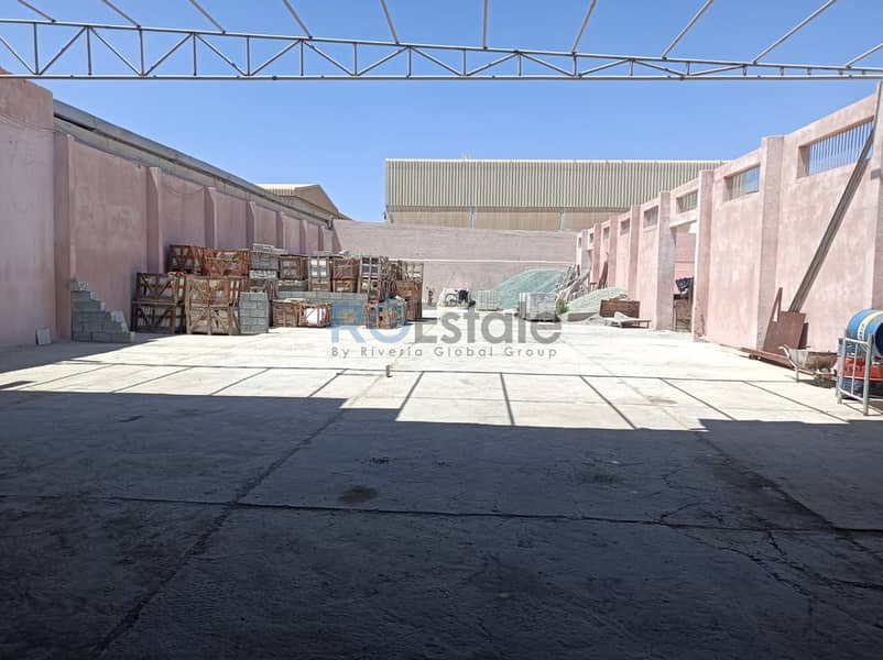 High Power Industrial Land with Shed & Office - 40,000 Sqft for Sale in Umm Ramool