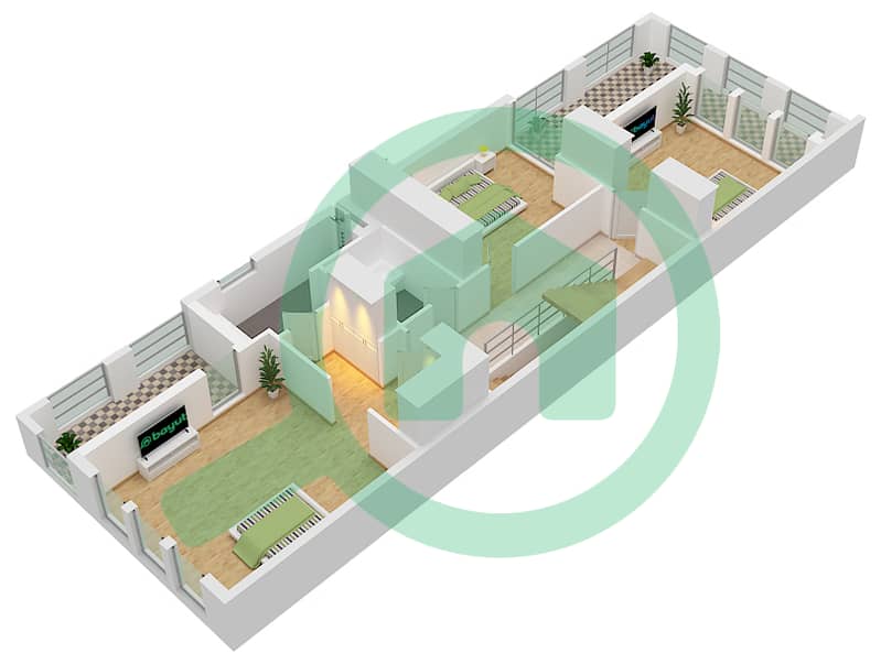 Malta - 5 Bedroom Commercial Villa Type/unit G1 UNIT LTH-5D-E Floor plan interactive3D