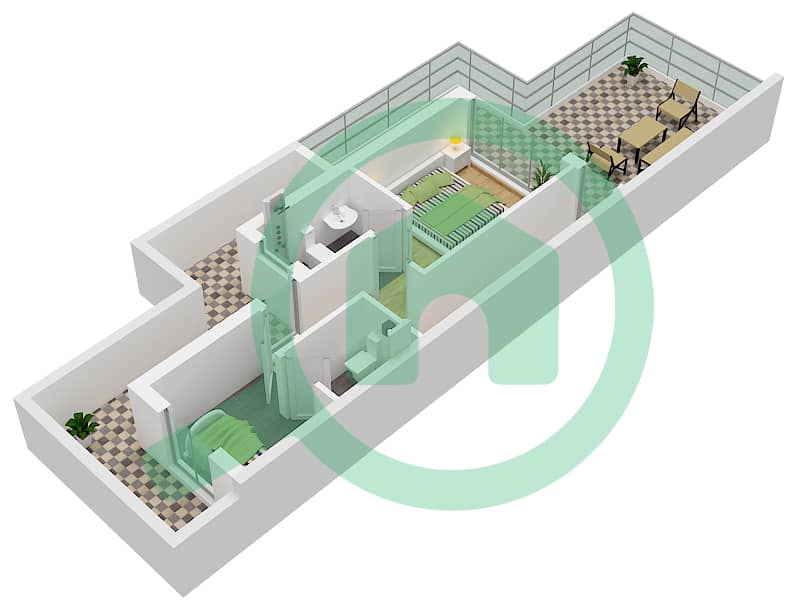 Мальта - Вилла 5 Cпальни планировка Тип/мера G1 UNIT LTH-5D-E interactive3D
