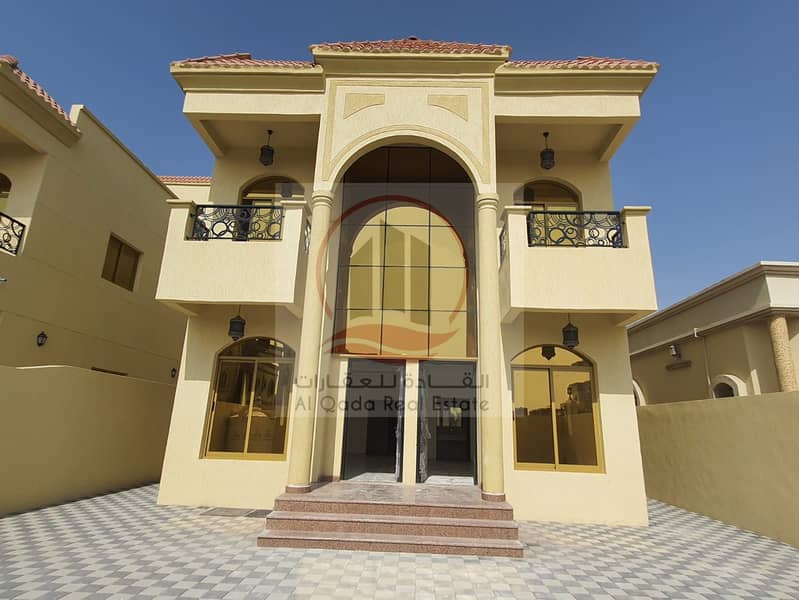 Villa for sale at ajman at al rawda 2 with high finishing, 5 master rooms, hall and majlis