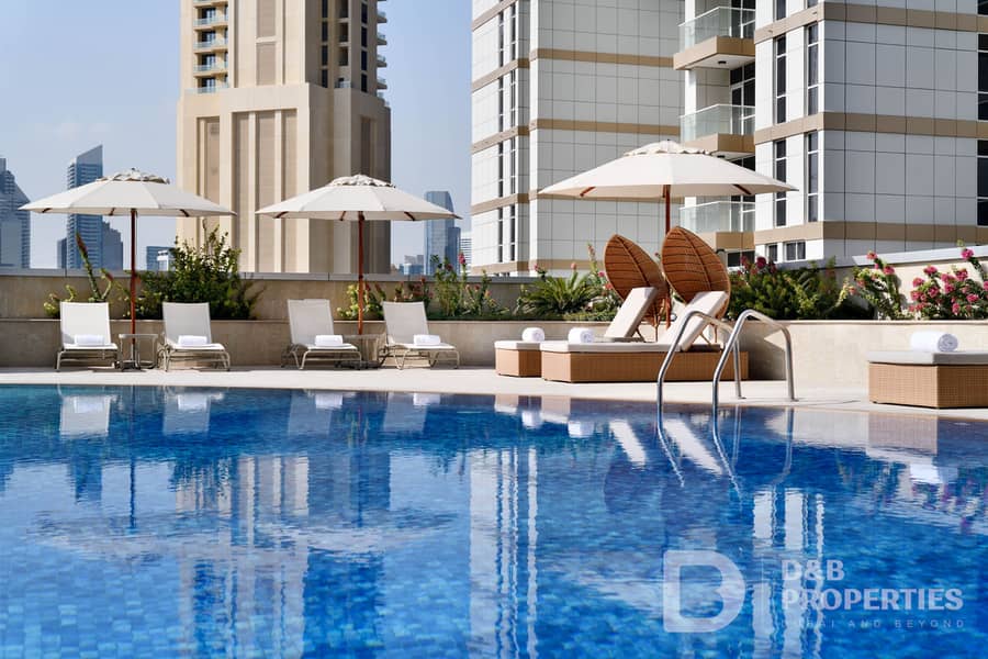 位于迪拜市中心，迪拜市中心欧文比克酒店公寓 1 卧室的酒店式公寓 195000 AED - 7923529