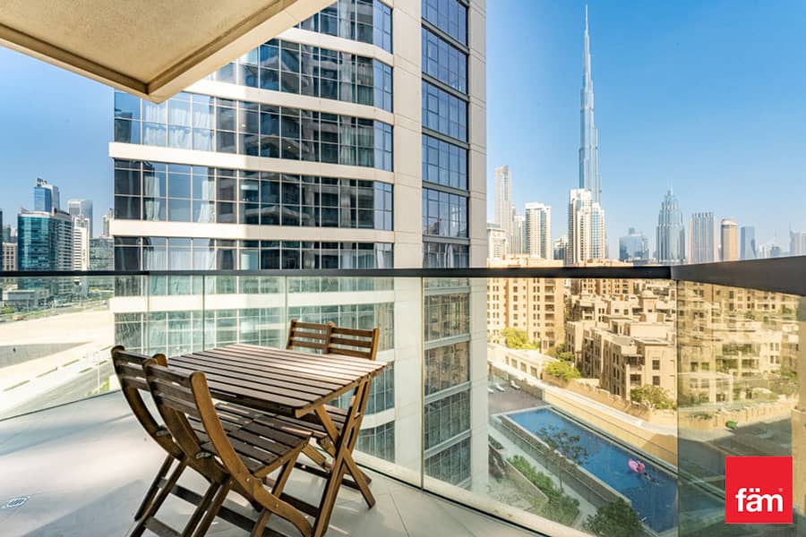 Modern 1B | Newly Furnished | Burj Khalifa Views