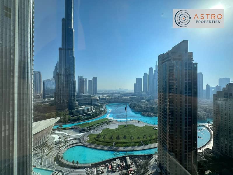 Fountain & Burj Views | No Balcony | High floor Fountain & Burj Views | No Balcony | High floor