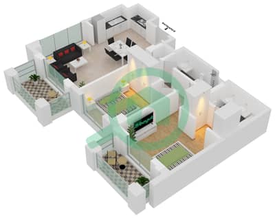 Breeze 3 - 2 Bedroom Apartment Unit 03 Floor plan