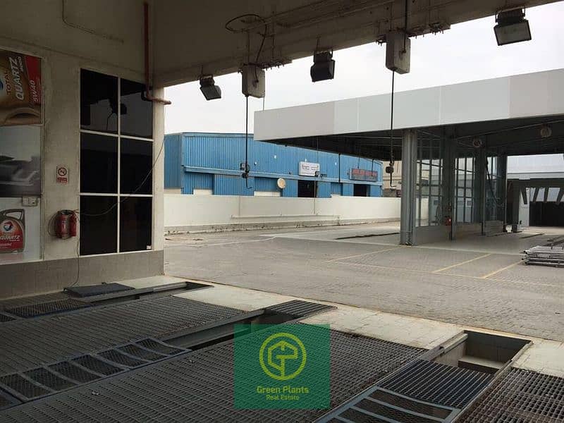 Sharjah 40,000 sq. Ft plot area with built-in ready auto service centerr